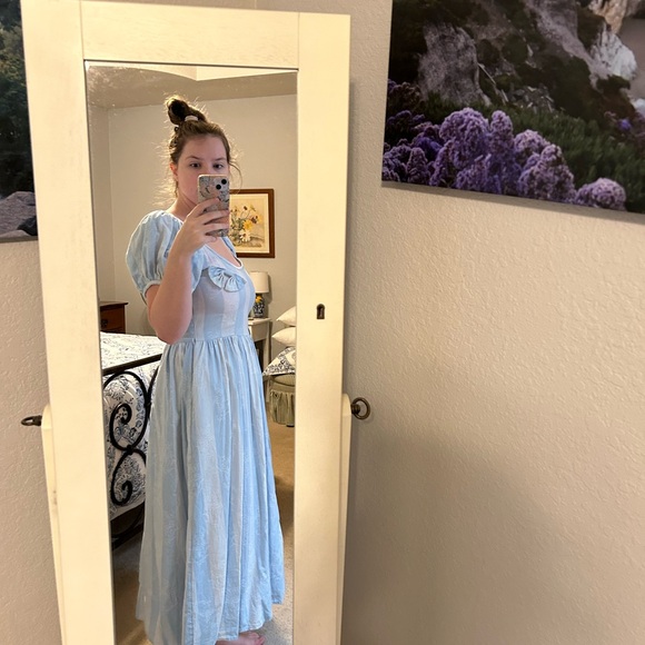 gorgeous blue striped loveshackfancy dress - Picture 10 of 10